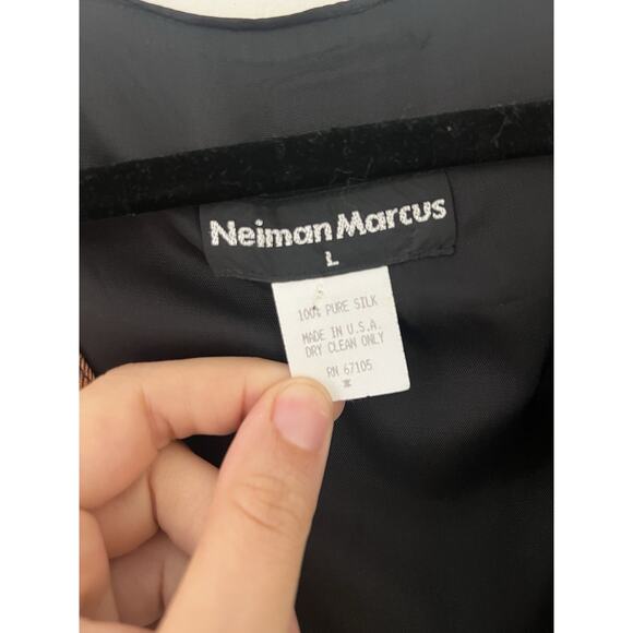Vintage Neiman Marcus 80s Baroque Print 100% Silk Vest Men’s Large - Picture 3 of 8